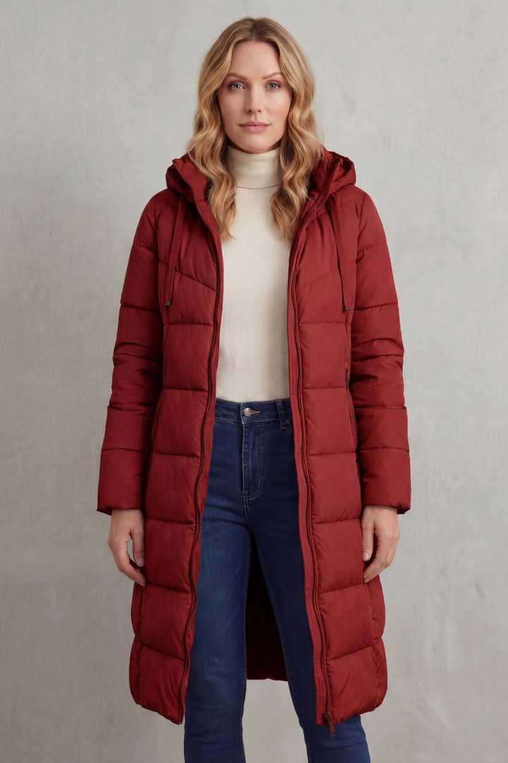 Women's Cozy Longline Puffer Jacket – Clover