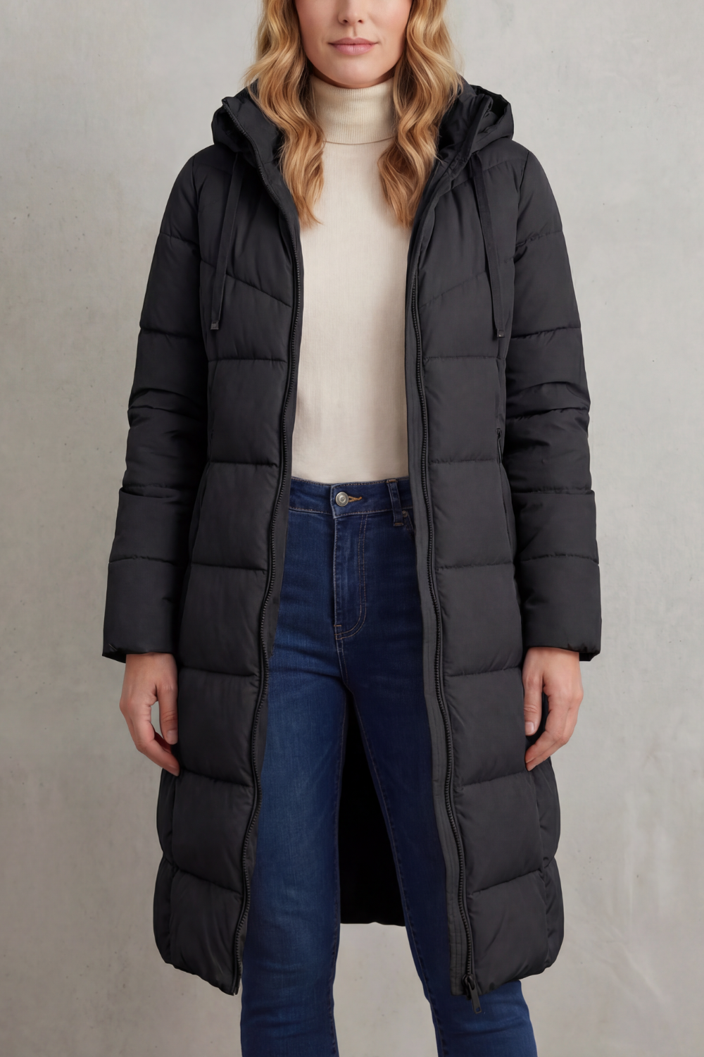 Women's Cozy Longline Puffer Jacket – Clover