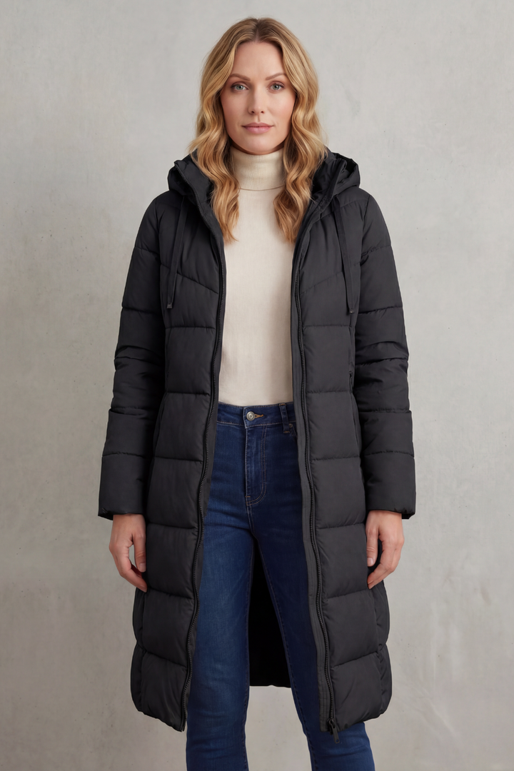 Women's Cozy Longline Puffer Jacket – Clover