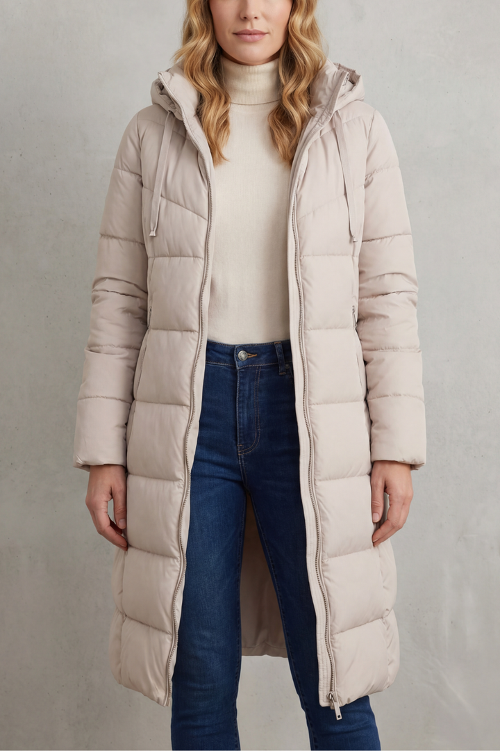 Women's Cozy Longline Puffer Jacket – Clover
