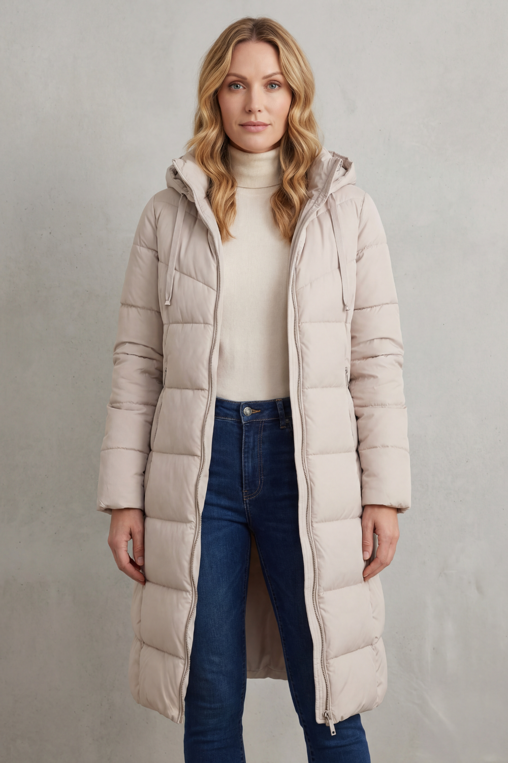 Women's Cozy Longline Puffer Jacket – Clover