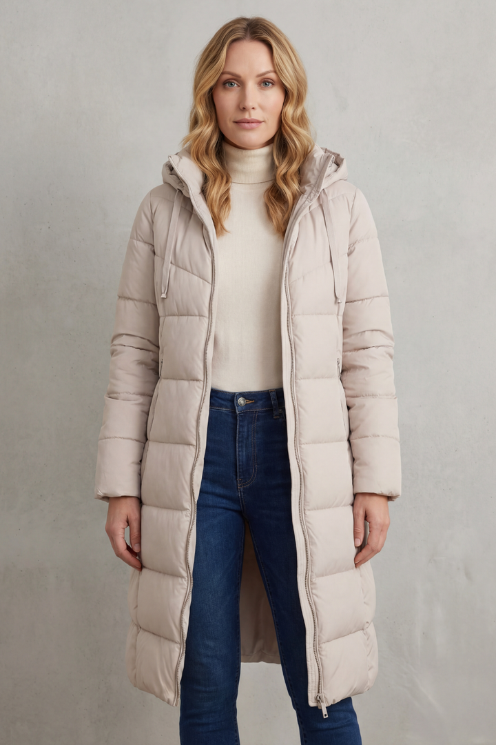 Women's Cozy Longline Puffer Jacket – Clover