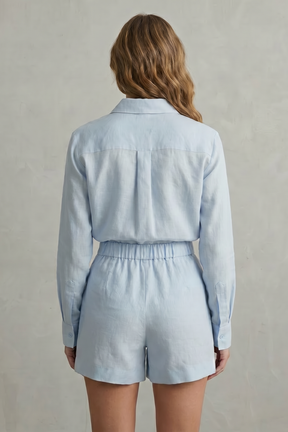 Women's Linen Shirt and Tailored Shorts Co-ord Set - Clarielle