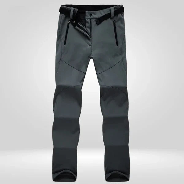 Women's softshell walking trousers Tilly in Grey – front view