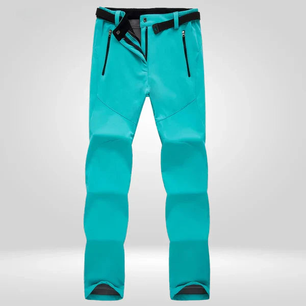 Women's softshell walking trousers Tilly in Light Blue – front view