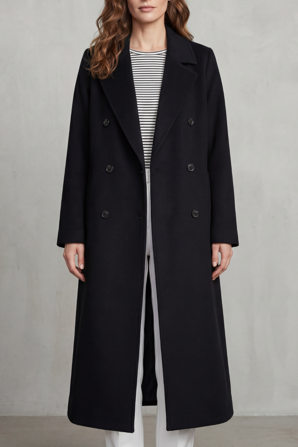 Women's Wool Blend Double-Breasted Coat – Elspeth