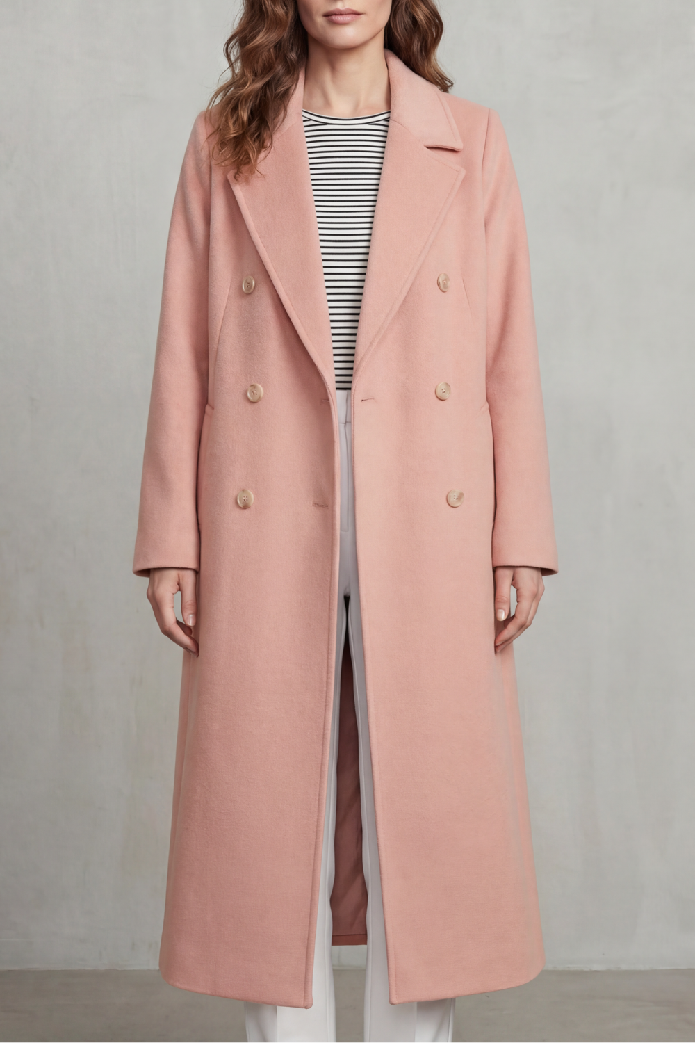 Women's Wool Blend Double-Breasted Coat – Elspeth