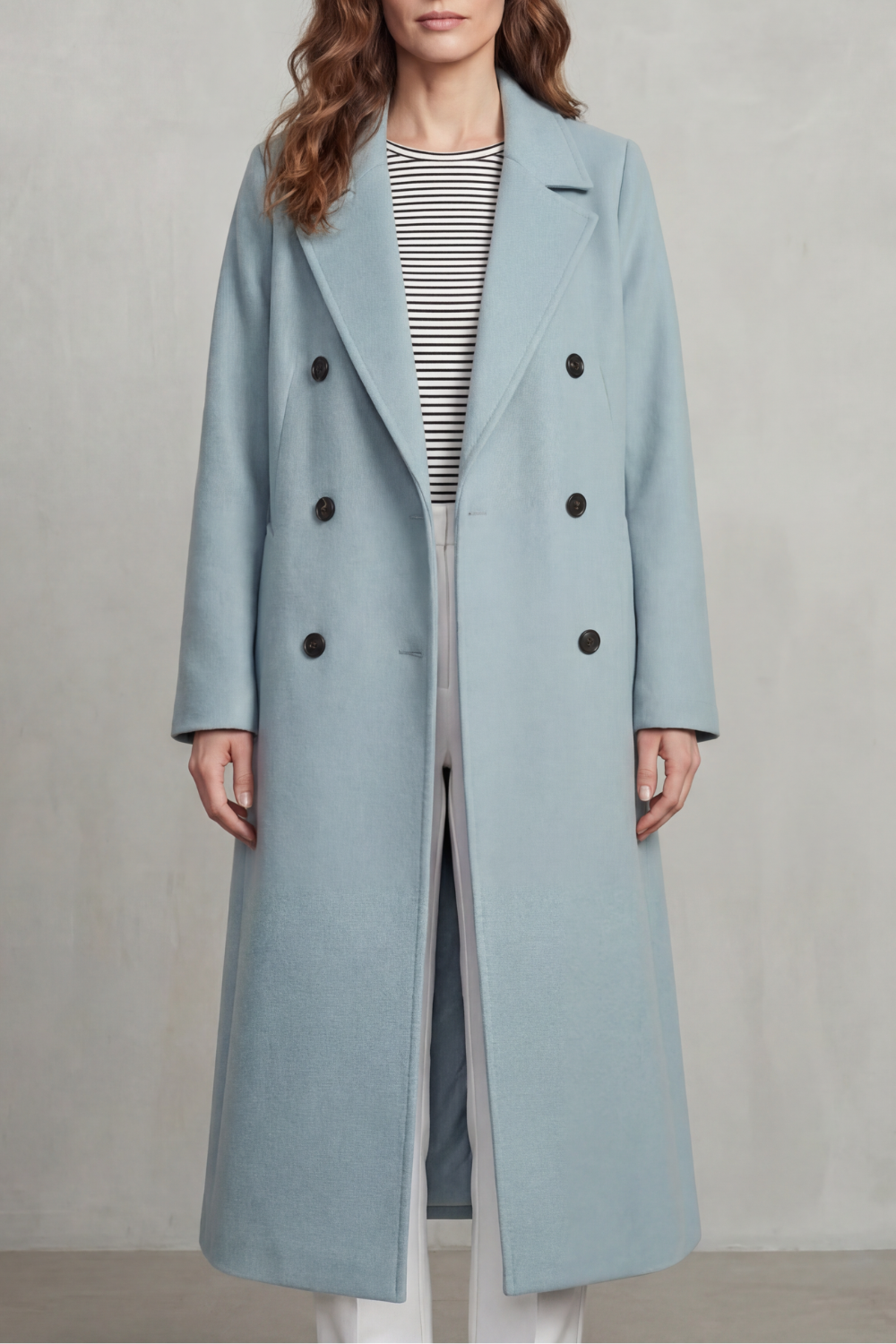 Women's Wool Blend Double-Breasted Coat – Elspeth