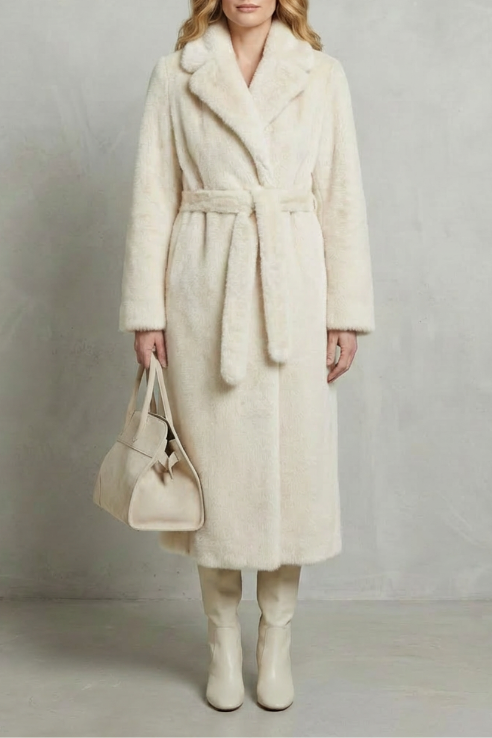 Women's Oversized Faux Fur Long Coat – Willow