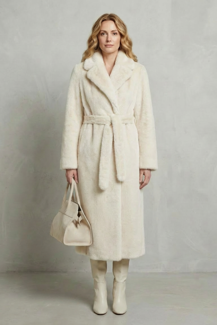 Women's Oversized Faux Fur Long Coat – Willow