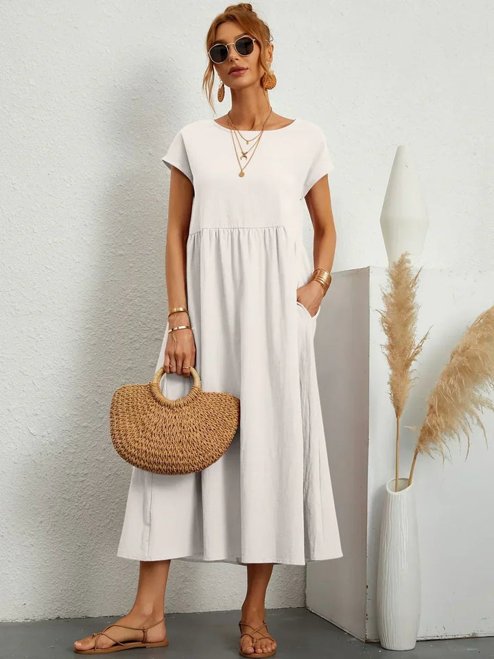 Gabrielle | Flowing Midi Dress with Timeless Elegance