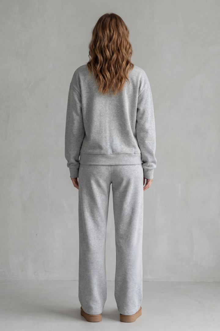 Women's Button-Down Cardigan and Trouser Lounge Set - Helvienne