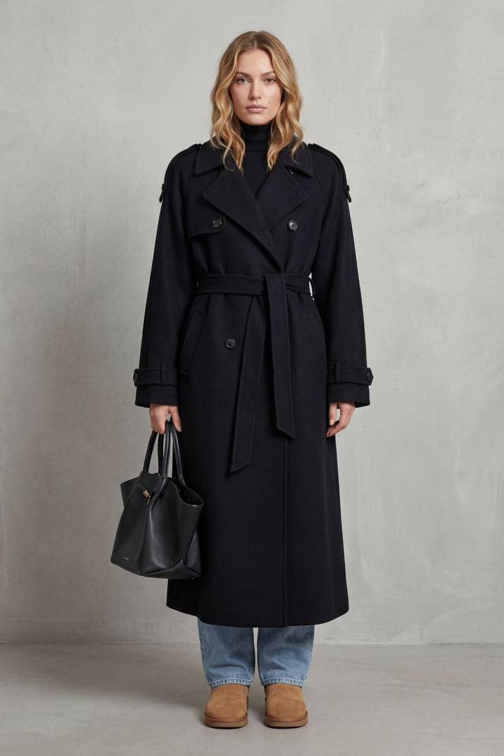 Women's Oversized Wool Trench Coat – Saoirse