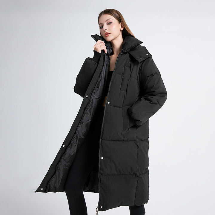 Gina™ - Classic Hooded Long Puffer Coat