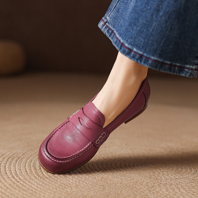 Women's Leather Penny Loafers – Galea