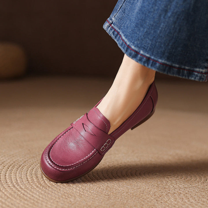Women's Leather Penny Loafers – Galea
