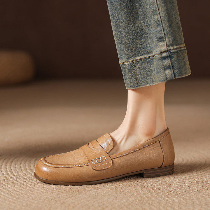 Women's Leather Penny Loafers – Galea