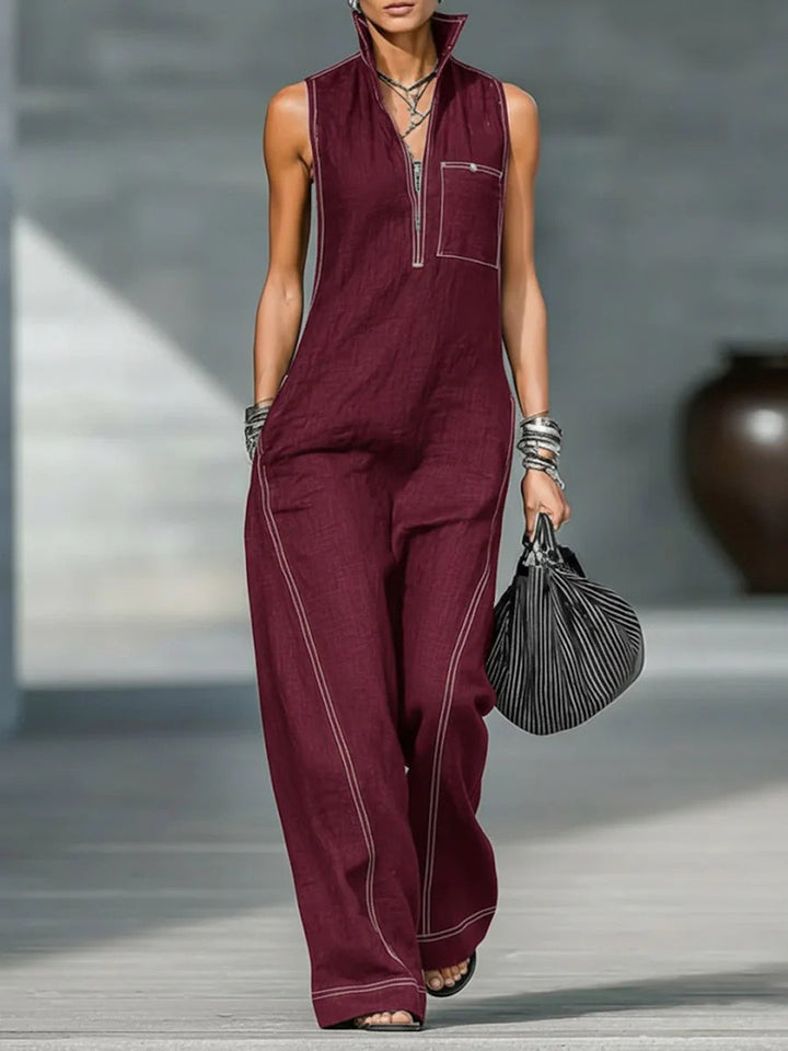 Jamie | Minimalist Sleeveless Relaxed Jumpsuit
