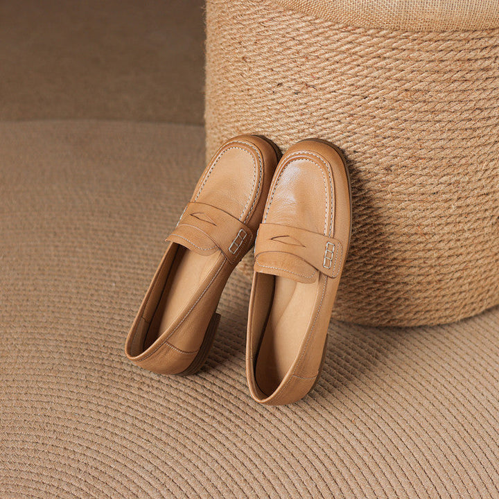 Women's Leather Penny Loafers – Galea