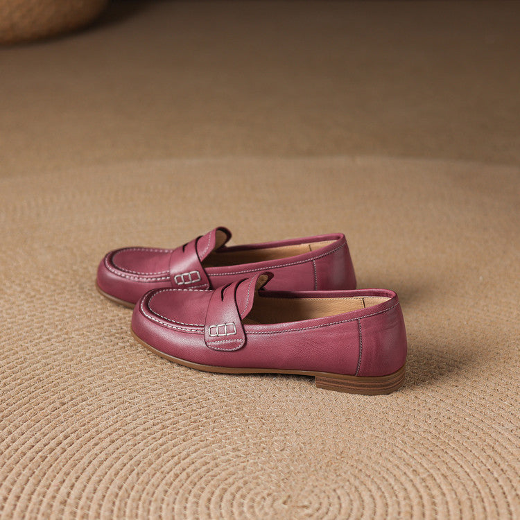 Women's Leather Penny Loafers – Galea