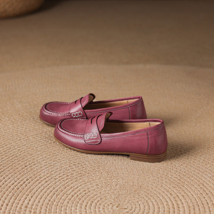 Women's Leather Penny Loafers – Galea