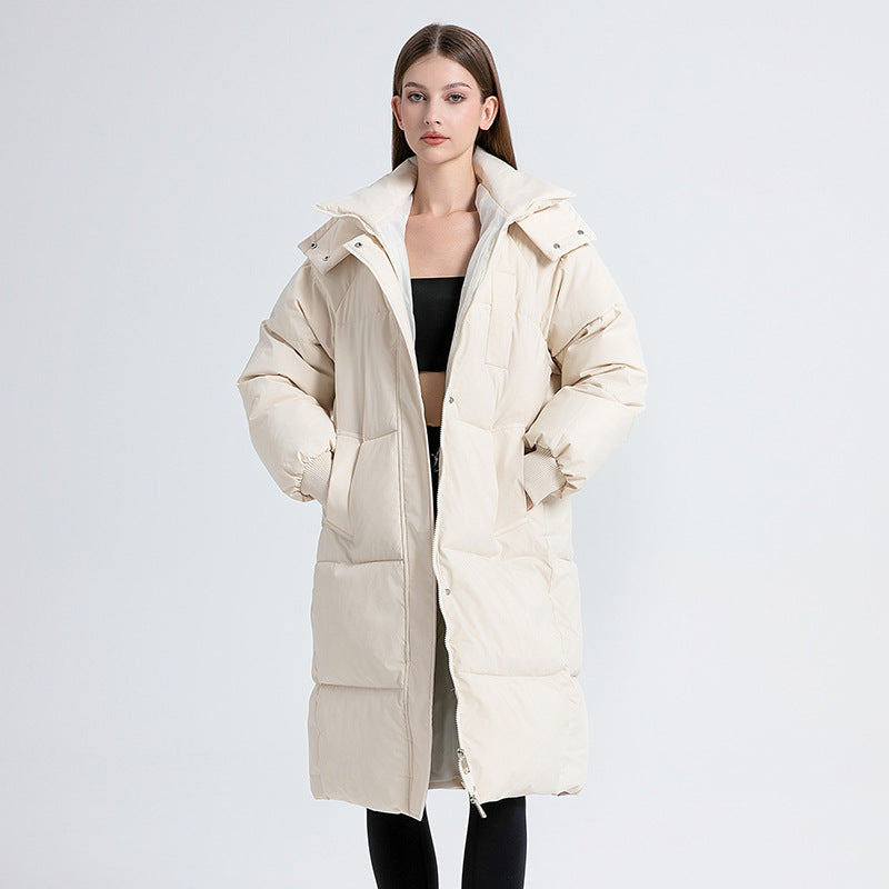 Gina™ - Classic Hooded Long Puffer Coat