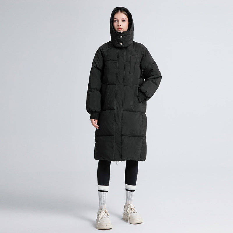 Gina™ - Classic Hooded Long Puffer Coat
