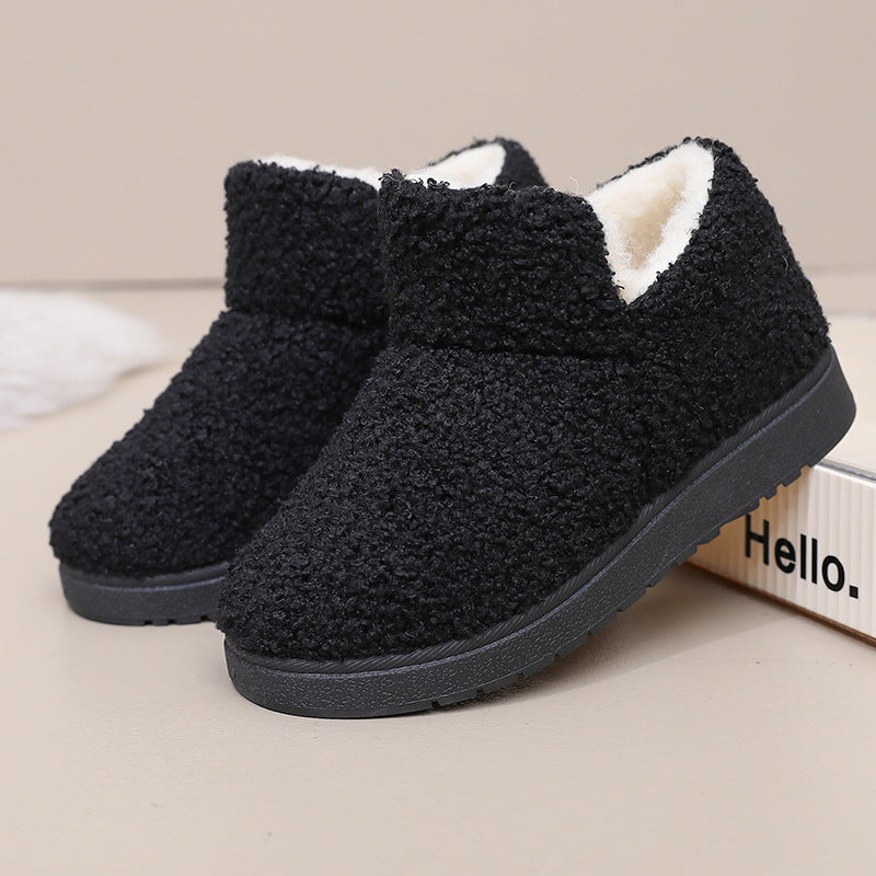 Women's slipper boots Sybil in Black – pair view