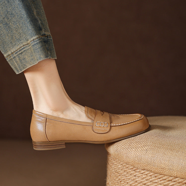 Women's Leather Penny Loafers – Galea