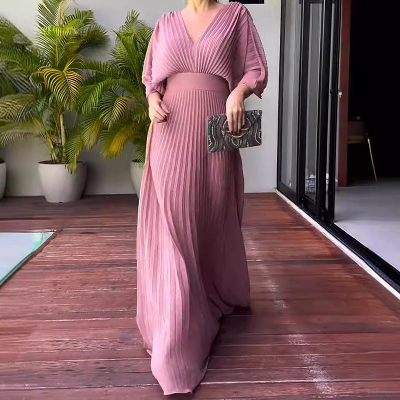 Sassa - V-Neck Maxi Dress