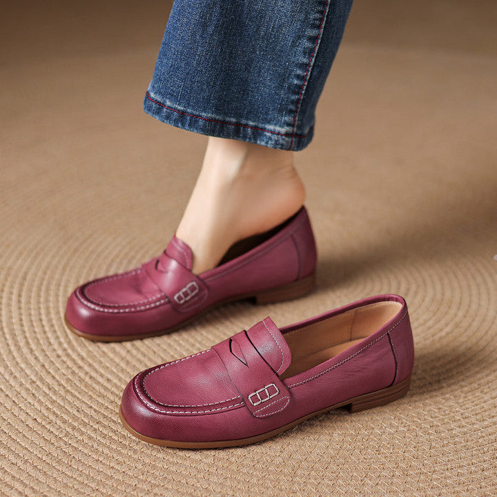 Women's Leather Penny Loafers – Galea