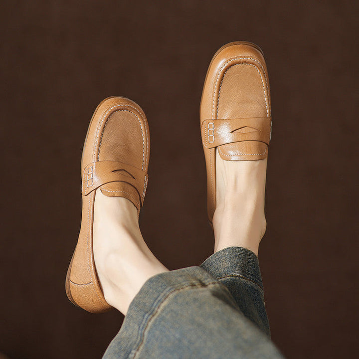 Women's Leather Penny Loafers – Galea