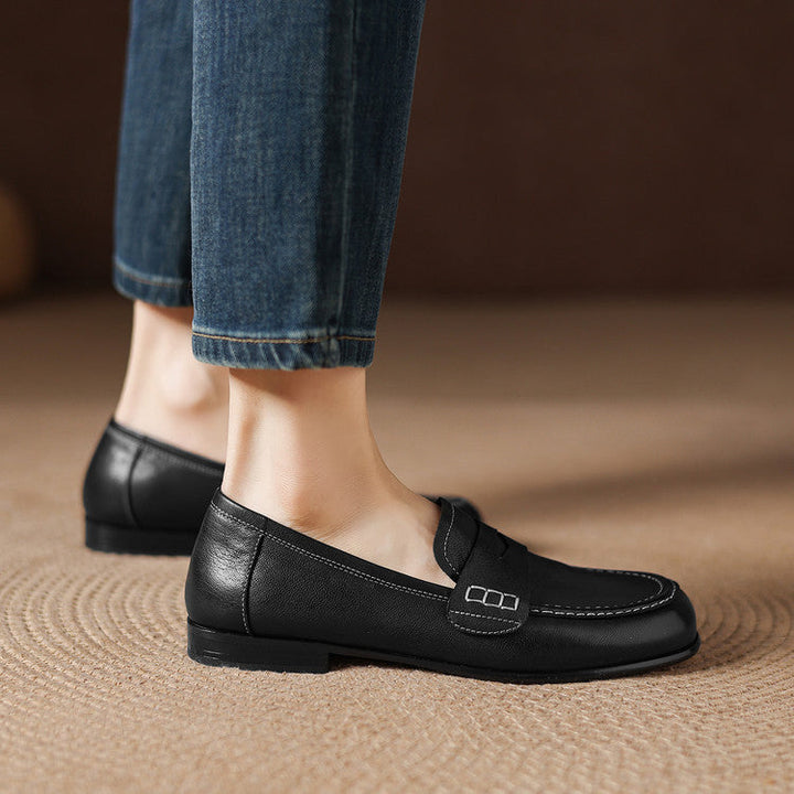 Women's Leather Penny Loafers – Galea