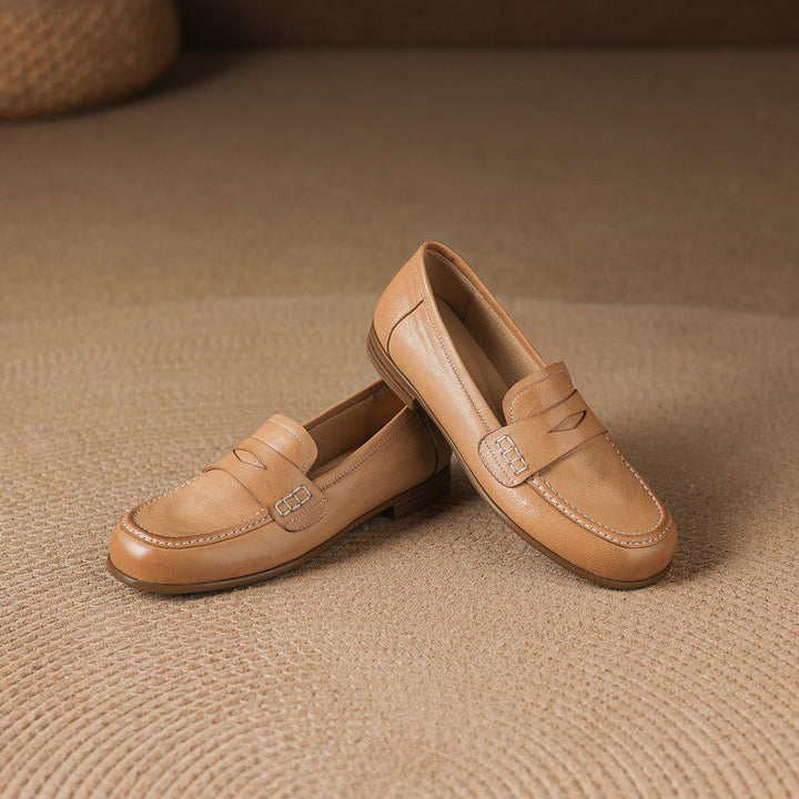 Women's Leather Penny Loafers – Galea
