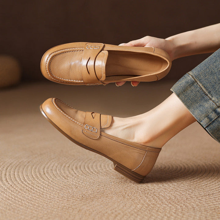 Women's Leather Penny Loafers – Galea
