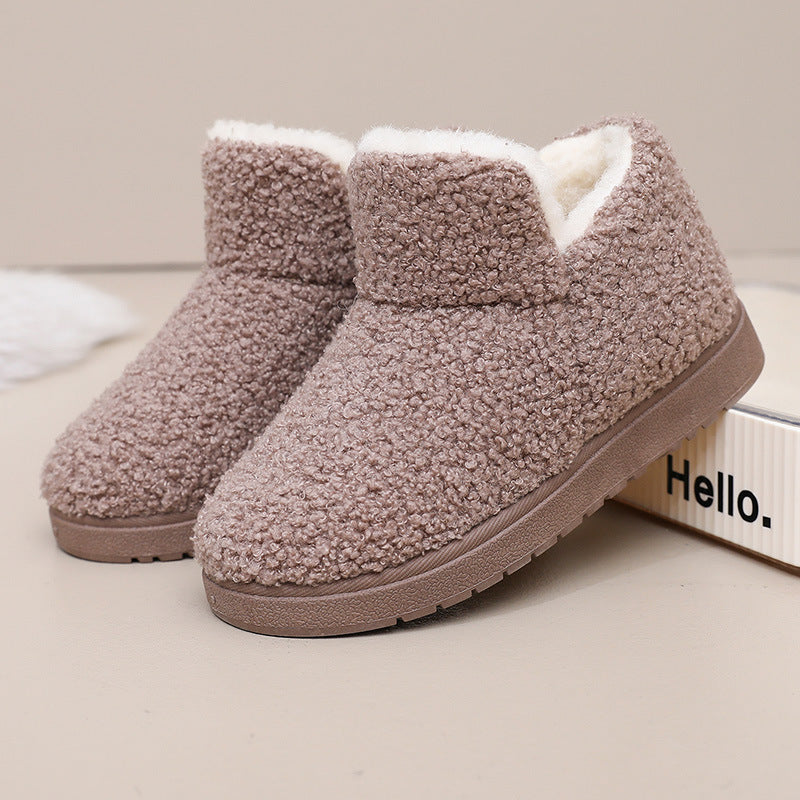 Women's slipper boots Sybil in Khaki – pair view