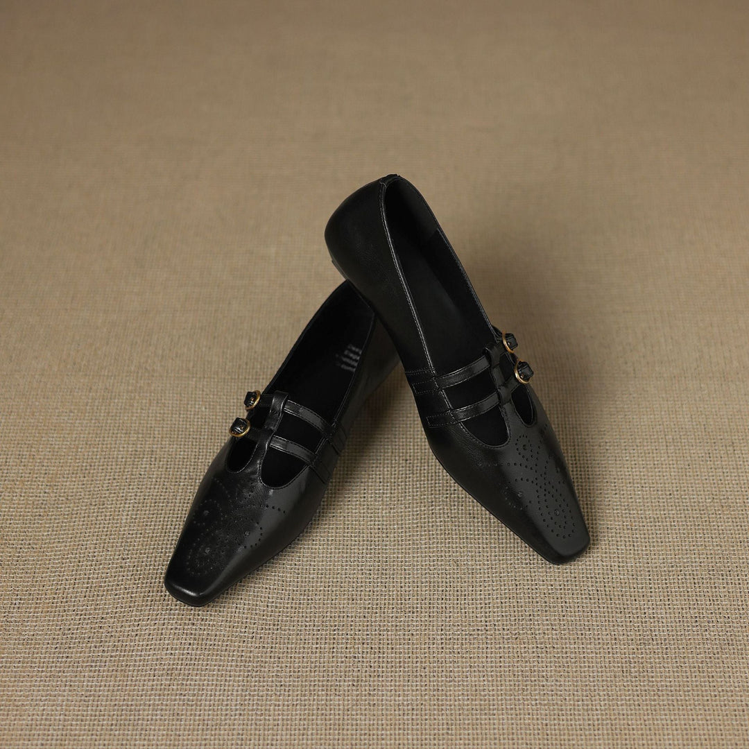 Women's Double Strap Brogue Mary Jane Flats – Ceyla