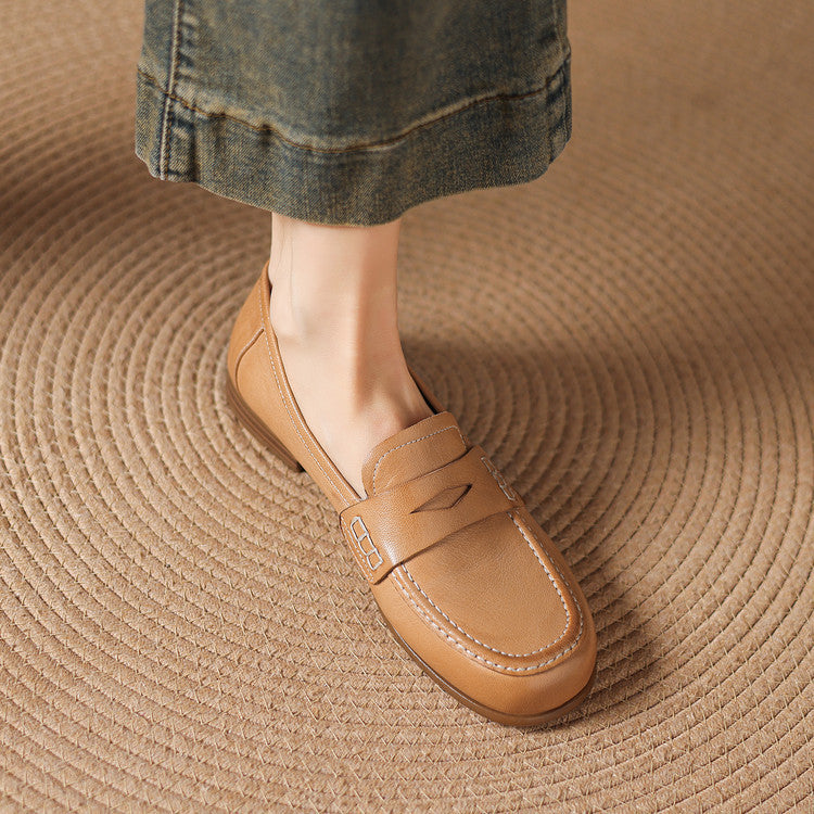Women's Leather Penny Loafers – Galea