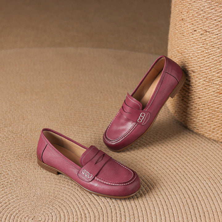 Women's Leather Penny Loafers – Galea