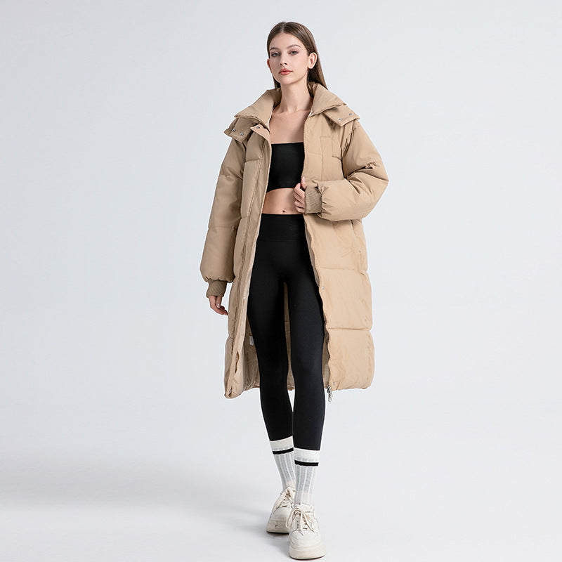 Gina™ - Classic Hooded Long Puffer Coat