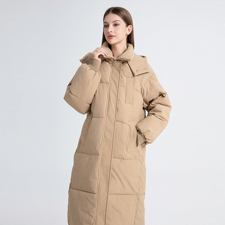 Gina™ - Classic Hooded Long Puffer Coat