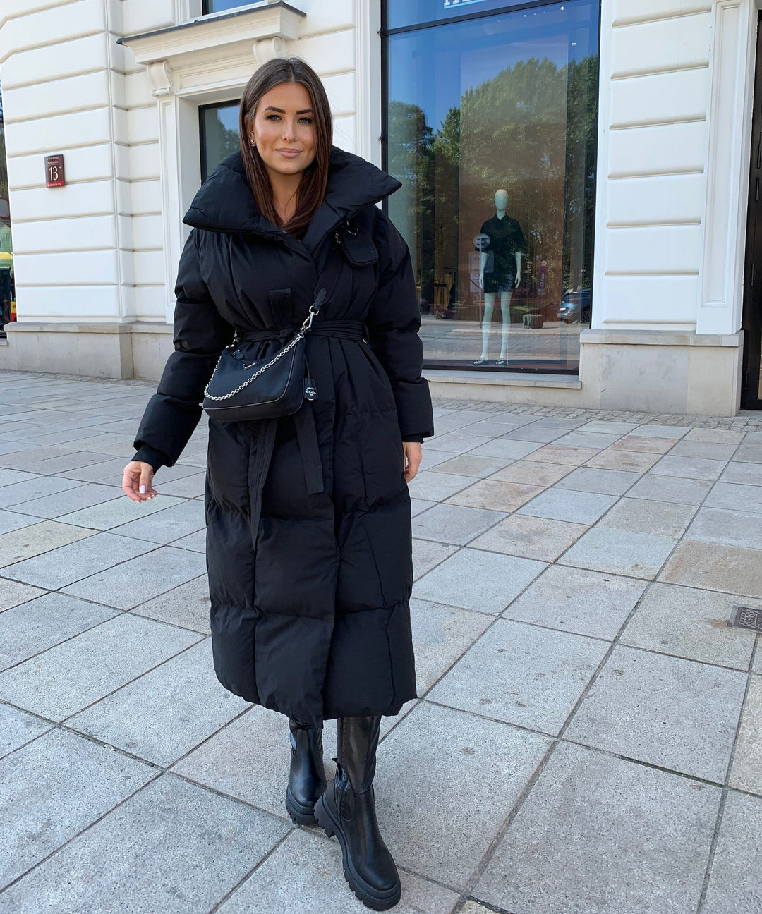 Elowen | Long Quilted Winter Coat