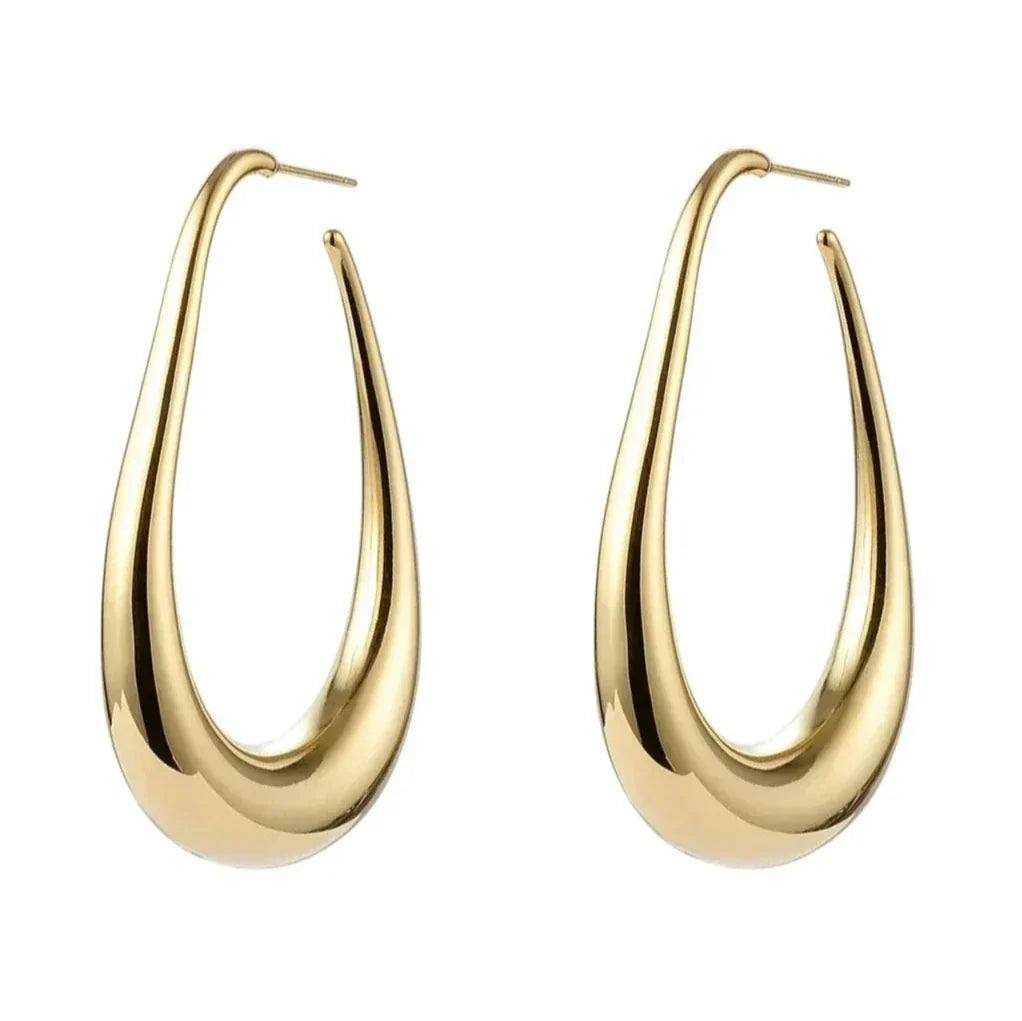 Avery Drop Hoop Earrings