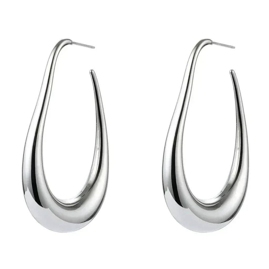 Avery Drop Hoop Earrings