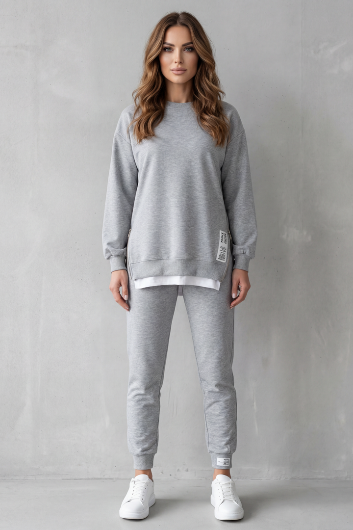 Women's Balloon Sleeve Top and Jogger Co-ord Set - Giselienne