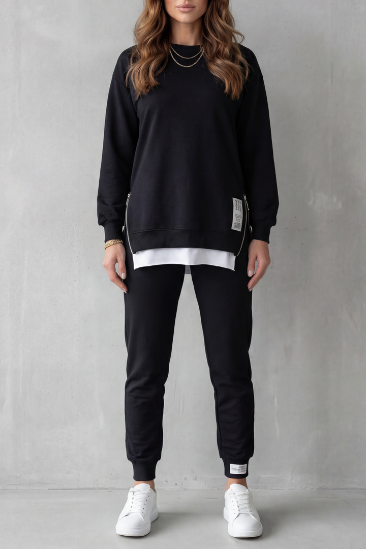 Women's Balloon Sleeve Top and Jogger Co-ord Set - Giselienne
