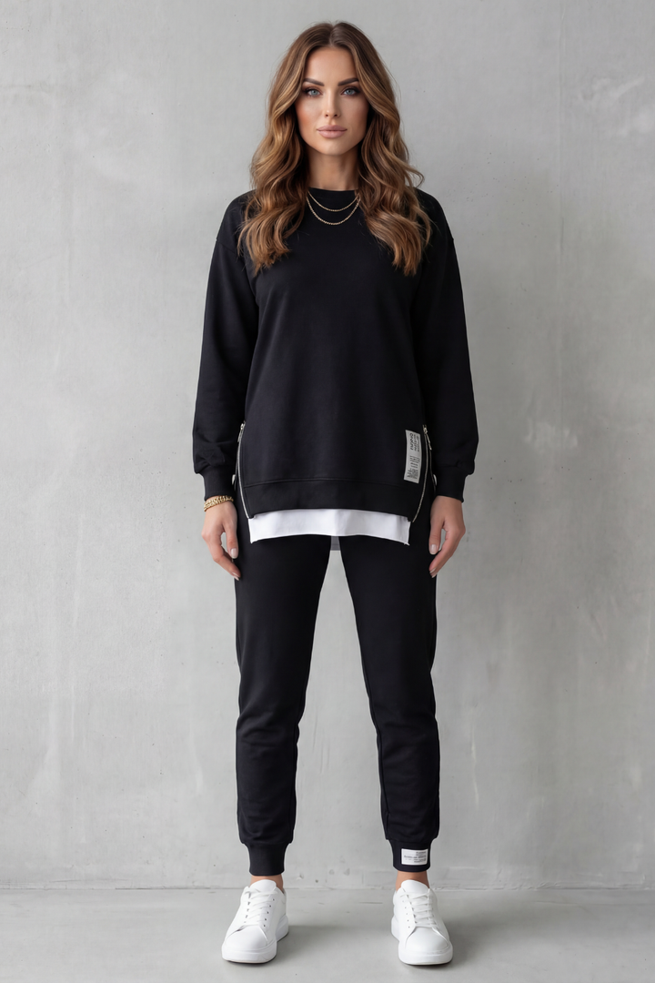 Women's Balloon Sleeve Top and Jogger Co-ord Set - Giselienne