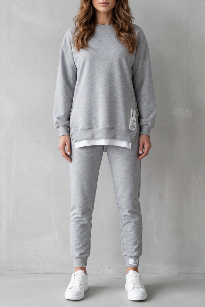Women's Balloon Sleeve Top and Jogger Co-ord Set - Giselienne