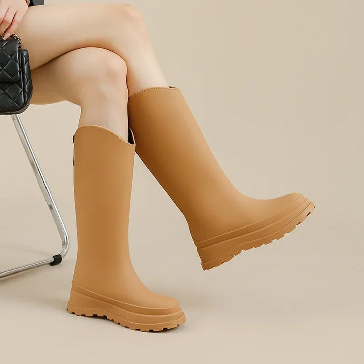 Women's Tall Platform Wellington Rain Boots - Rosalienne