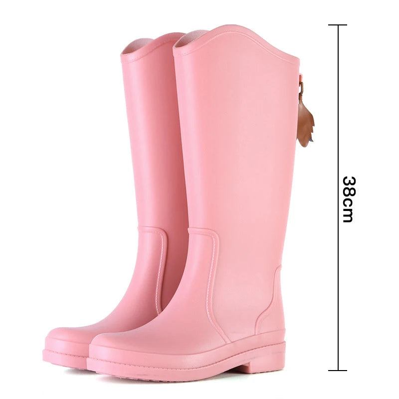 Women's Slip-On PVC Rain Boots - Sablienne